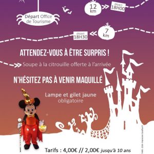 Affiche parcours hanté Halloween à Montargis